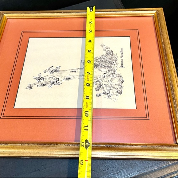 Vintage Original Pen and Ink drawing by Joanna Hamilton. Framed and Signed - Picture 12 of 16